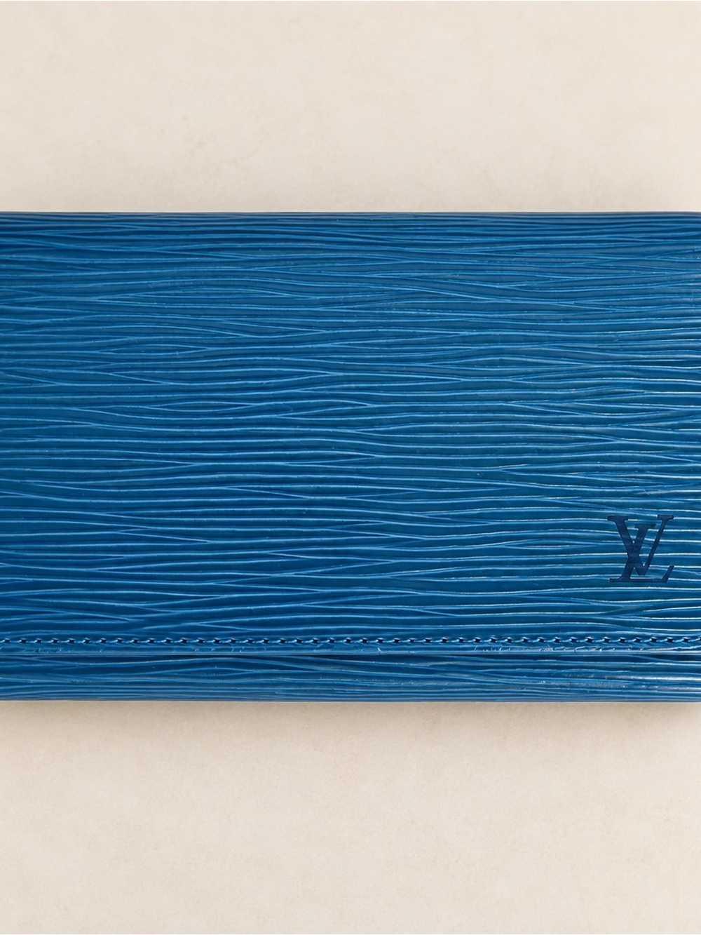 Louis Vuitton Epi Leather Sarah Long Wallet Blue with COA